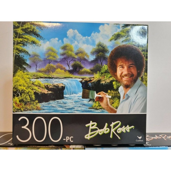 BOB ROSS 3 Puzzle Set! 300 PIECE JIGSAW PUZZLE 14"X11" FREE SHIP Barn lake water - Picture 4 of 7